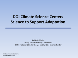 NTF_OMalley_DOI Climate Science Centersx