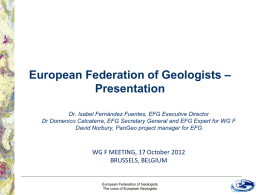 European Federation of Geologists