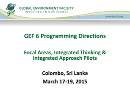 GEF 6 Programming Directions Simplified