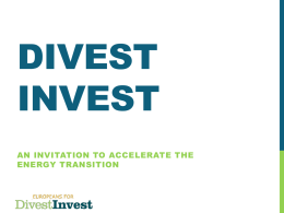 Addressing some of the arguments against Divest Invest How to