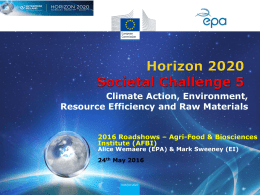 Horizon 2020 Work Programme 2014