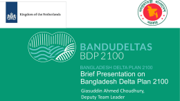 BDP 2100 Presentation - Bangladesh Delta Plan 2100
