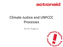 Climate Justice and UNFCCC Processes