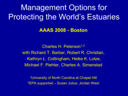 AAASFeb2008-Peterson - The University of North Carolina at