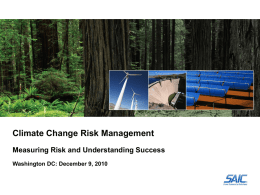 Climate Change Risk Management