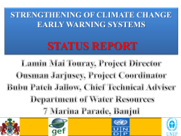 Gambia - UNDP Climate Change Adaptation