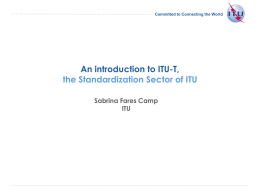ITU-T overview