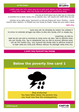 Below the poverty line card 1