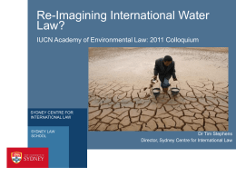 UNIS Template - IUCN Academy of Environmental Law