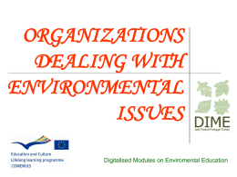 organizations dealing with environmental issues