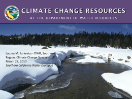 climate change resources - Southern California Water Dialogue