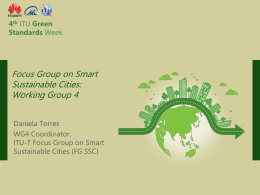 TR1/WG4 Technical report on smart sustainable cities stakeholders
