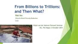 From billions to trillions: and then what?