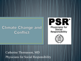 Food Supply and Climate Change - PSR