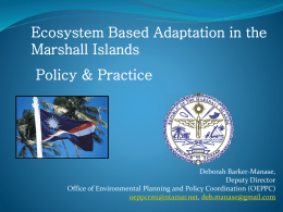 Ecological Gap Assessment: A case study from the Marshall Islands