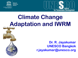 Climate Change Adaptation and IWRM