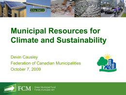 FCM PCP Oct 7 2009 - the Climate Change Hub
