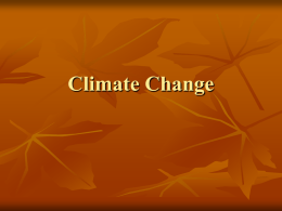 Unit 5- Climate Change