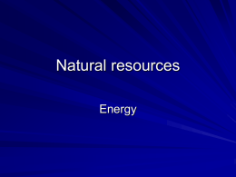 Lecture 6- Energy