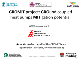 Anne Verhoef invited speaker at Ground Source Heat pump
