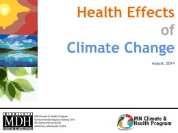 Health Effects of Climate Change