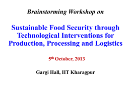Food Security Presentation by IIT KGP