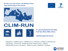 9. Second WorkShop Integrated Case Study - Clim-Run