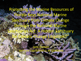 “Protecting the Marine Resources of Florida Keys National Marine