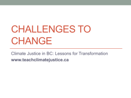 PowerPoint: Challenges to Change