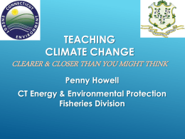 PowerPoint - Climate Change in Long Island Sound