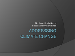 climate change - Northern Illinois Synod