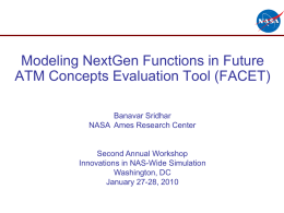 Modeling NextGen Functions in FACET