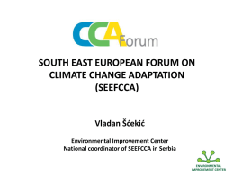 south east european forum on climate change