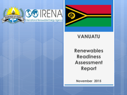 ppt_rra_vanuatu_irenax - PRDR Sustainable Energy for All