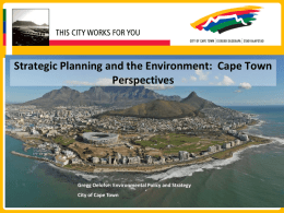Theme one-Capetown-Enviromental Strategy