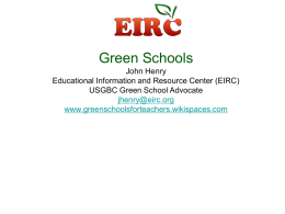 LEED for Schools… - greenschoolsforteachers
