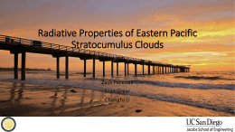 Radiative Properties of Eastern Pacific Stratocumulus Clouds