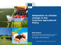 Agriculture and climate change - Eionet Forum