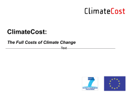 ClimateCost Overview