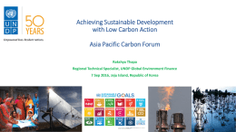 Achieving Sustainable Development with Low Carbon Action