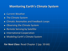 Observing the Climate System