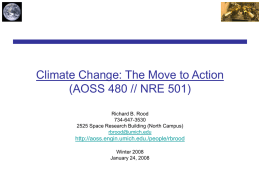 Climate Change: The Move to Action