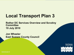 Local Transport Plan 3 - Rother District Council