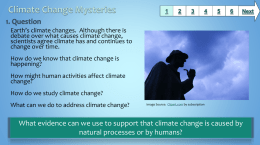 Climate Change Mysteries - Baltimore County Public Schools