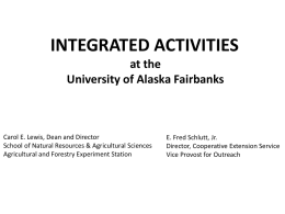 CLIMATE CHANGE - University of Alaska Fairbanks