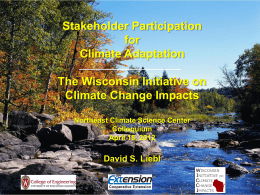 WICCI - Wisconsin Initiative on Climate Change Impacts