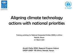 7 Presentation on Aligning CTCN Activities with National Prioritiesx