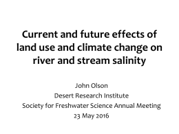 The combined effects of land use and climate change on river and