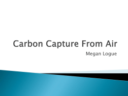 Carbon Capture From Air - NDsciencefair
