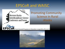WASIC and EPScOR 2010